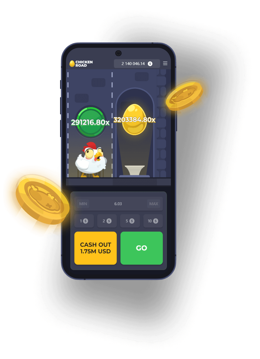 Play Chicken Road on Mobile